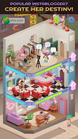 Idol Tower: K-pop & Models MOD APK скачать на Андроид — Безлимитные деньги и премиум-контент — скриншот 1