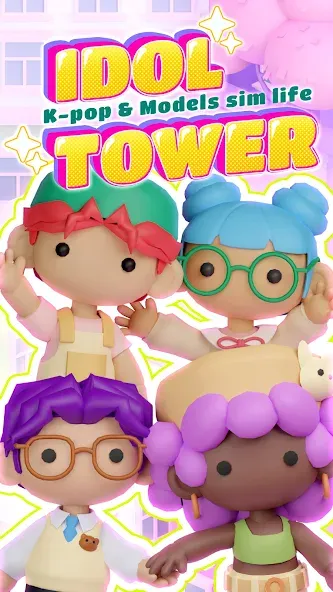 Idol Tower: K-pop & Models MOD APK скачать на Андроид — Безлимитные деньги и премиум-контент — скриншот 4