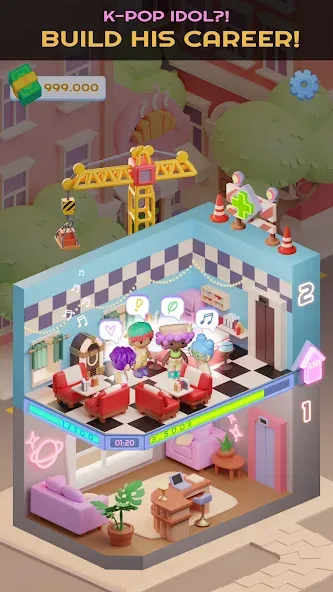 Idol Tower: K-pop & Models MOD APK скачать на Андроид — Безлимитные деньги и премиум-контент — скриншот 5