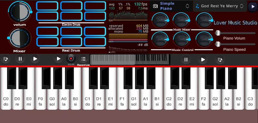 Org Piano:Real Piano Keyboard взломанный APK — Без рекламы и все функции открыты — скриншот 2 Org Piano:Real Piano Keyboard взломанный APK — Без рекламы и все функции открыты — скриншот 2