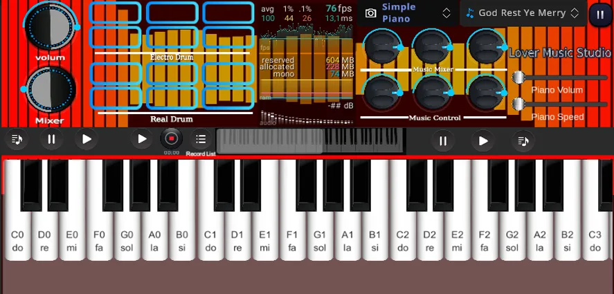 Org Piano:Real Piano Keyboard взломанный APK — Без рекламы и все функции открыты — скриншот 4 Org Piano:Real Piano Keyboard взломанный APK — Без рекламы и все функции открыты — скриншот 4