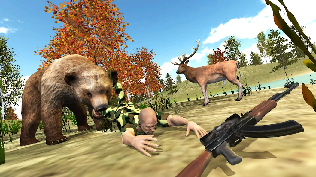 Hunting Simulator 4x4 взлом APK — Безлимитные деньги и патроны — скриншот 4