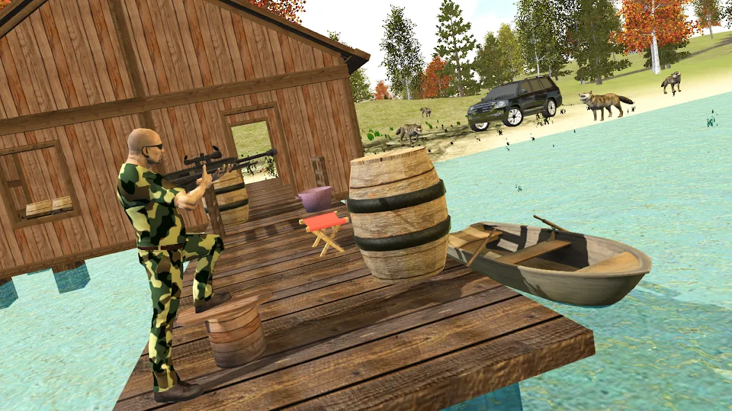 Hunting Simulator 4x4 взлом APK — Безлимитные деньги и патроны — скриншот 5