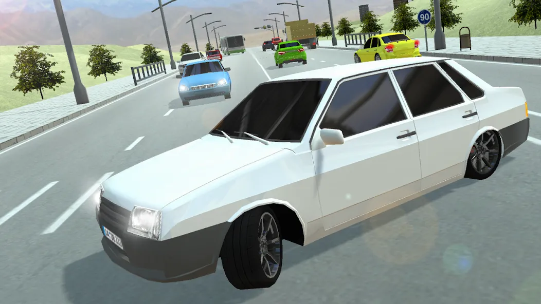 Russian Cars: 99 and 9 in City MOD APK: Безлимитные деньги и топливо — скриншот 3