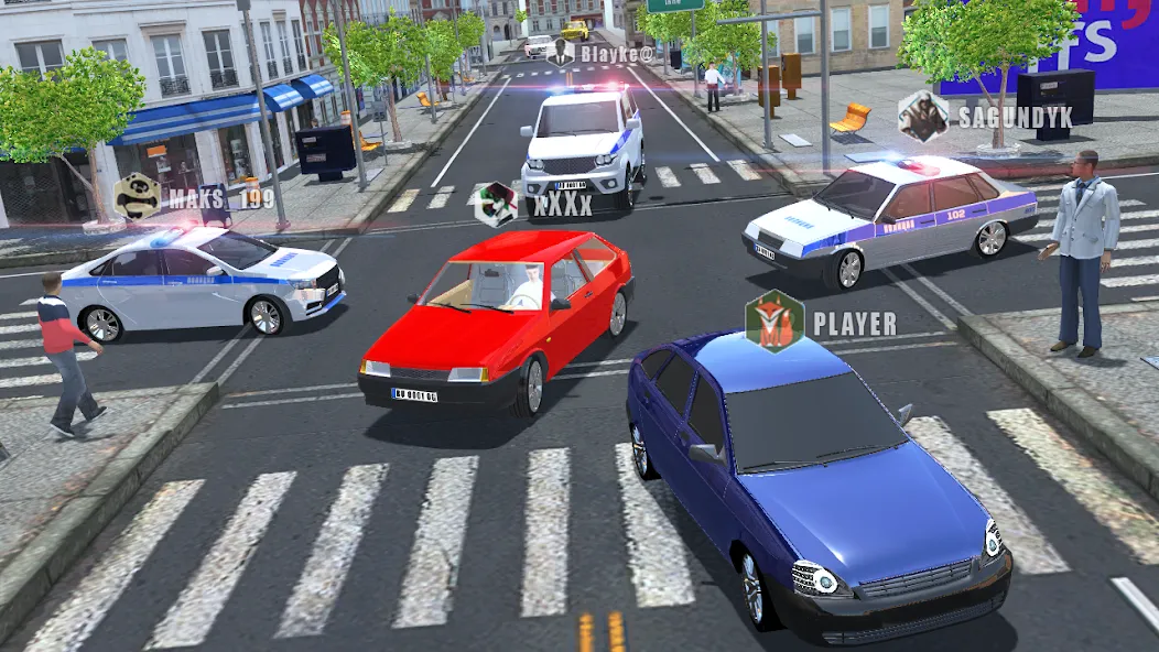 Russian Cars Simulator бесплатно на Андроид — мод: Безлимитные деньги и все машины — скриншот 1