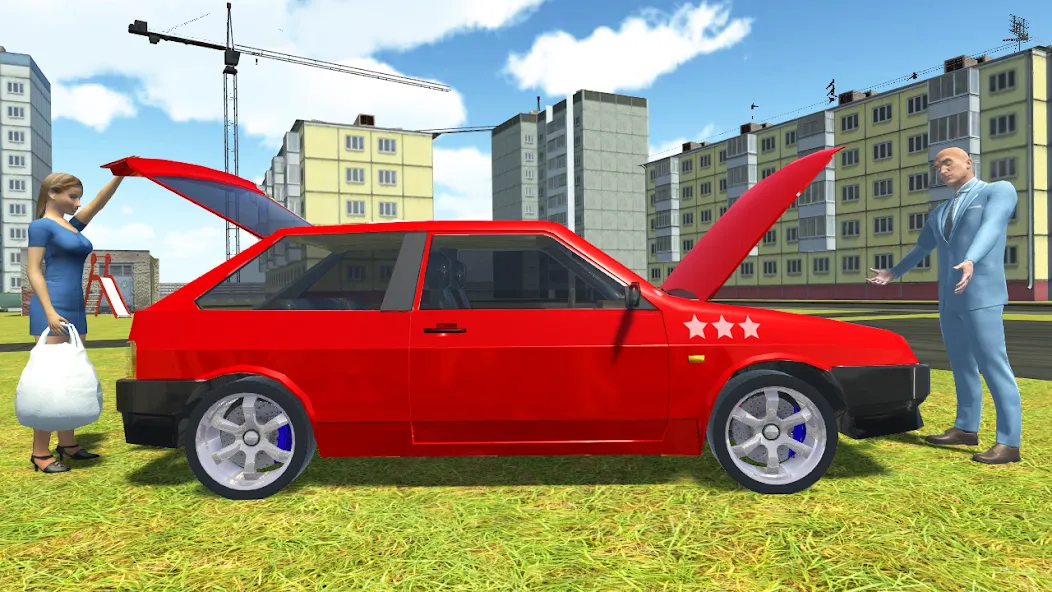 Russian Cars Simulator бесплатно на Андроид — мод: Безлимитные деньги и все машины — скриншот 3