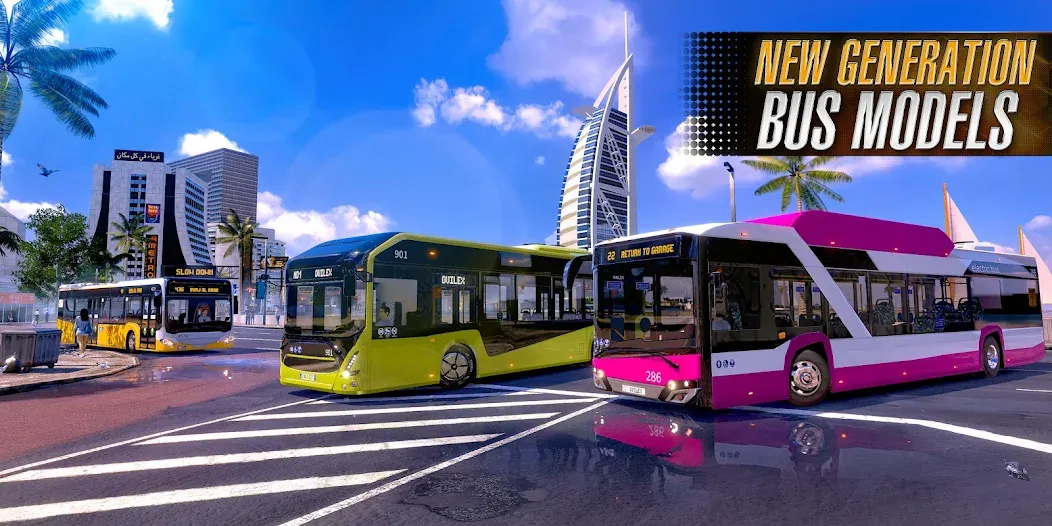 Bus Simulator 2023 — Безлимитные деньги и все автобусы, скачать мод APK — скриншот 1