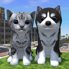 Cute Cat And Puppy World — скачать мод: Много монет и все питомцы