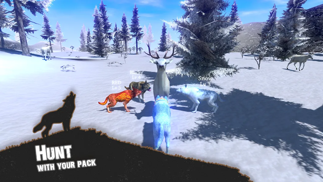 Wolf Simulator - Animal Games MOD APK: Безлимитные деньги и здоровье — скриншот 1