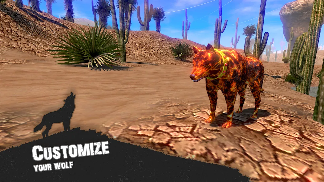 Wolf Simulator - Animal Games MOD APK: Безлимитные деньги и здоровье — скриншот 2
