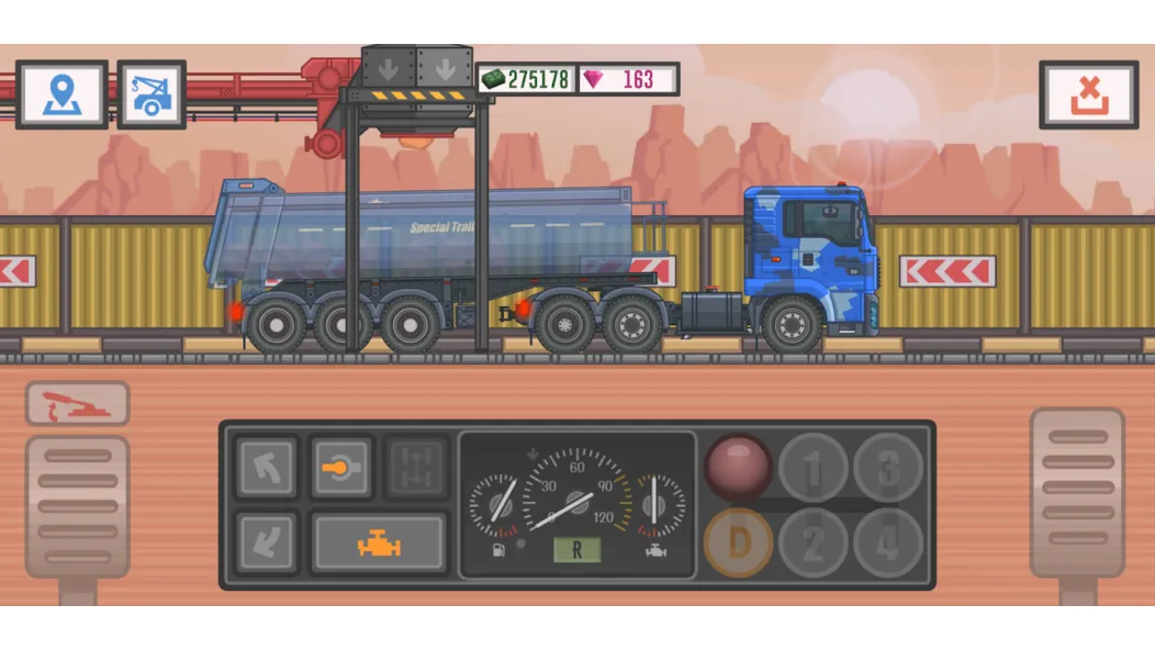 Trucker and Trucks MOD APK: Много денег и все грузовики открыты — скриншот 2