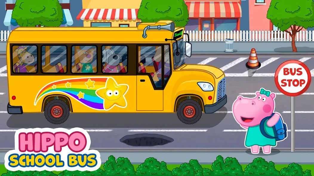 Kids School Bus Adventure взломанный APK — Все уровни и без рекламы — скриншот 1