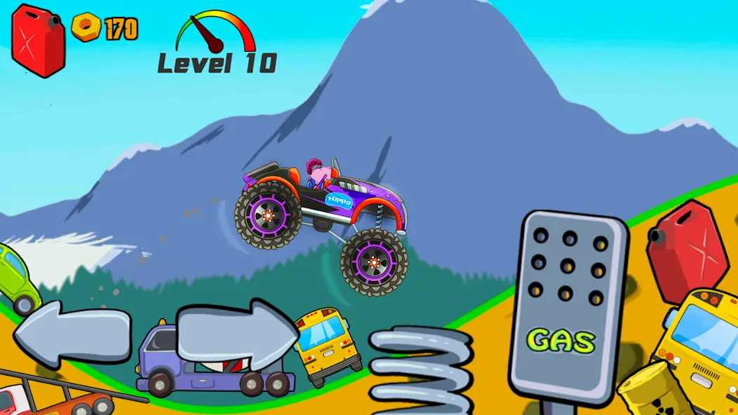 Kids Monster Truck Racing Game — последняя версия с модом (Без рекламы и все машины открыты) — скриншот 4 Kids Monster Truck Racing Game — последняя версия с модом (Без рекламы и все машины открыты) — скриншот 4