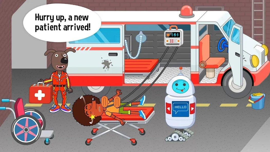 Pepi Hospital: Learn & Care MOD APK скачать на Андроид — Открыты все локации и персонажи — скриншот 1 Pepi Hospital: Learn & Care MOD APK скачать на Андроид — Открыты все локации и персонажи — скриншот 1
