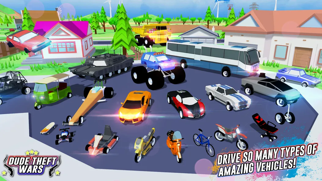 Скачать Dude Theft Wars Shooting Games Mod APK — Безлимитные деньги и оружие — скриншот 3 Скачать Dude Theft Wars Shooting Games Mod APK — Безлимитные деньги и оружие — скриншот 3