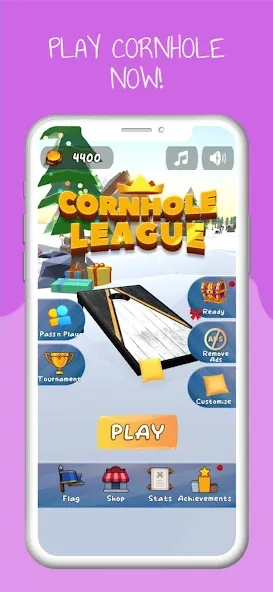 Скачать Cornhole 3D: Nations League на Андроид с модом — Безлимитные монеты и открыты все страны — скриншот 1