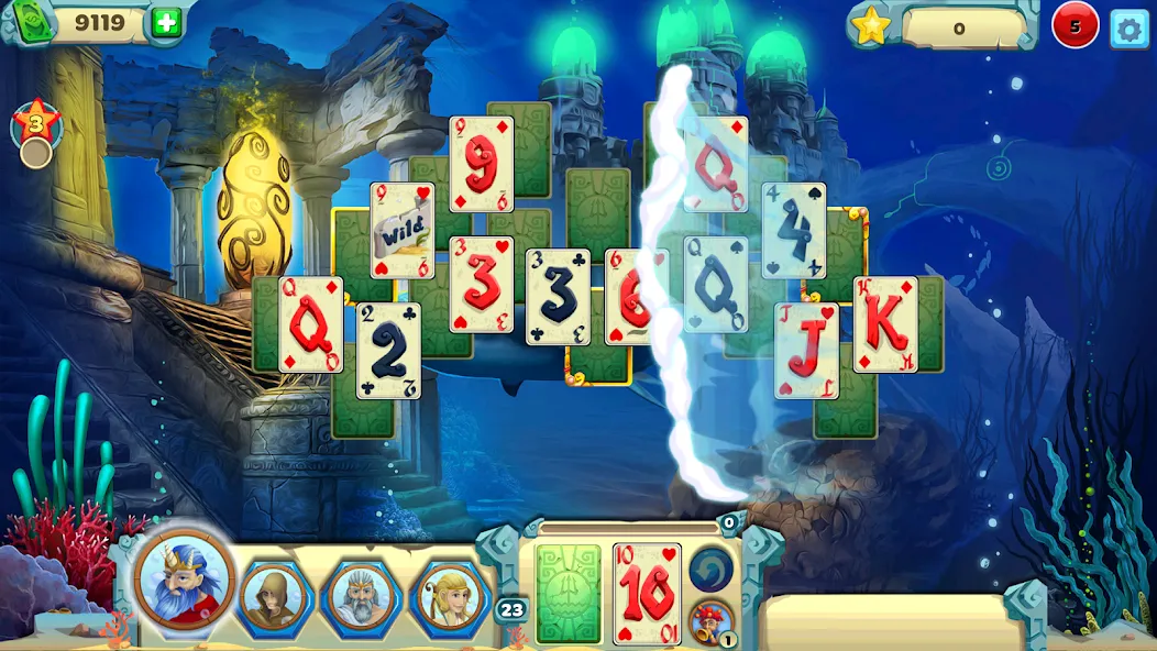 Скачать Solitaire Atlantis мод — Безлимитные монеты и все уровни — скриншот 2 Скачать Solitaire Atlantis мод — Безлимитные монеты и все уровни — скриншот 2