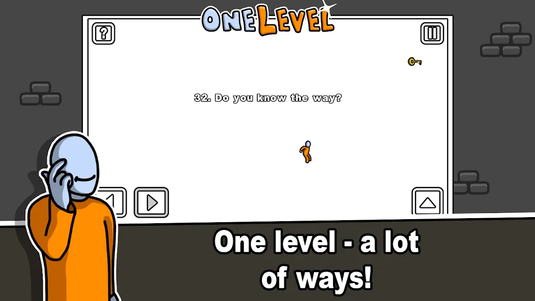 One Level: Stickman Jailbreak (Мод: Открыты все уровни и подсказки) — скачать на Андроид — скриншот 3