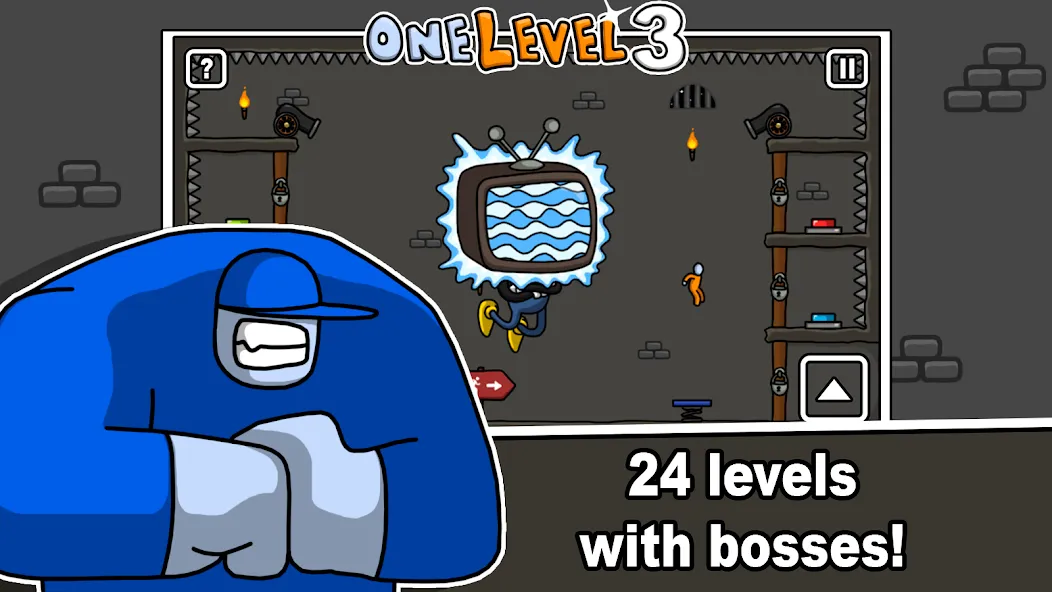 One Level 3 Stickman Jailbreak MOD APK скачать на Андроид — Безлимитные подсказки и открыты все уровни — скриншот 3 One Level 3 Stickman Jailbreak MOD APK скачать на Андроид — Безлимитные подсказки и открыты все уровни — скриншот 3