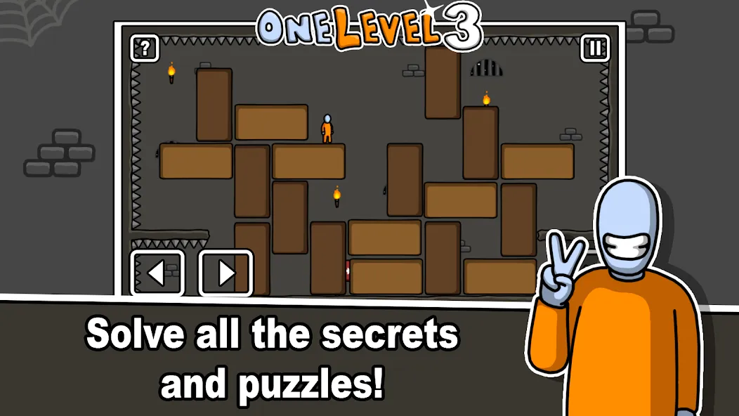 One Level 3 Stickman Jailbreak MOD APK скачать на Андроид — Безлимитные подсказки и открыты все уровни — скриншот 4 One Level 3 Stickman Jailbreak MOD APK скачать на Андроид — Безлимитные подсказки и открыты все уровни — скриншот 4