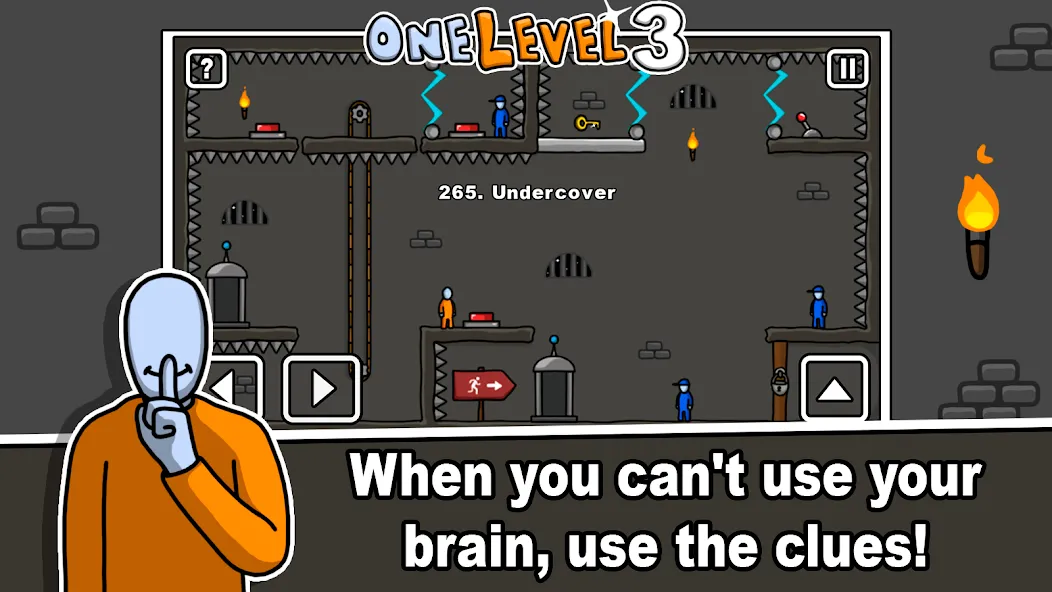 One Level 3 Stickman Jailbreak MOD APK скачать на Андроид — Безлимитные подсказки и открыты все уровни — скриншот 5 One Level 3 Stickman Jailbreak MOD APK скачать на Андроид — Безлимитные подсказки и открыты все уровни — скриншот 5