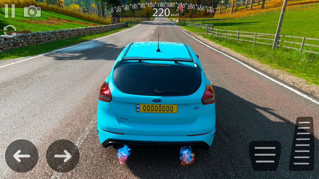 Drive Ford Focus RS Simulator взломанный APK — Безлимитные деньги и топливо — скриншот 1