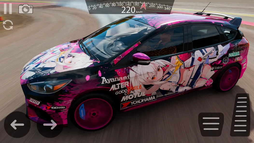 Drive Ford Focus RS Simulator взломанный APK — Безлимитные деньги и топливо — скриншот 2