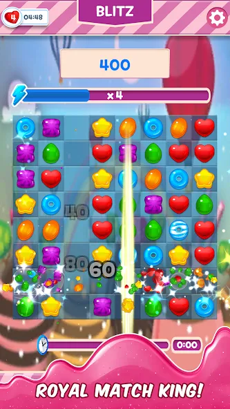 Мод Royal Match King — Безлимитные монеты и жизни, скачать APK — скриншот 2 Мод Royal Match King — Безлимитные монеты и жизни, скачать APK — скриншот 2