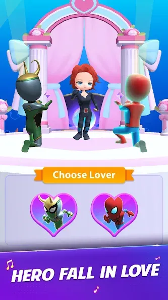 Universe Hero 3D - Music&Swing взломанный APK — Безлимитные монеты и все песни — скриншот 1