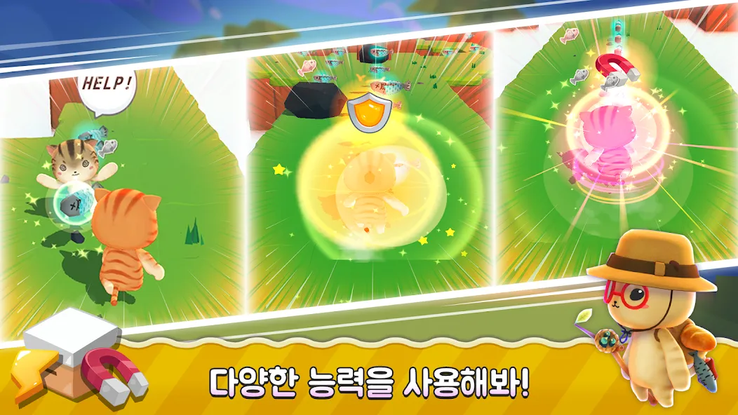 Super Cats Run бесплатно на Андроид — мод: Безлимитные монеты и жизни — скриншот 3