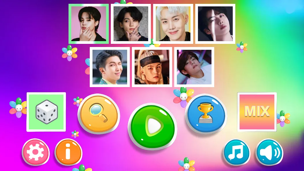 Мод Bangtan Memory — Безлимитные подсказки и жизни, скачать APK — скриншот 1