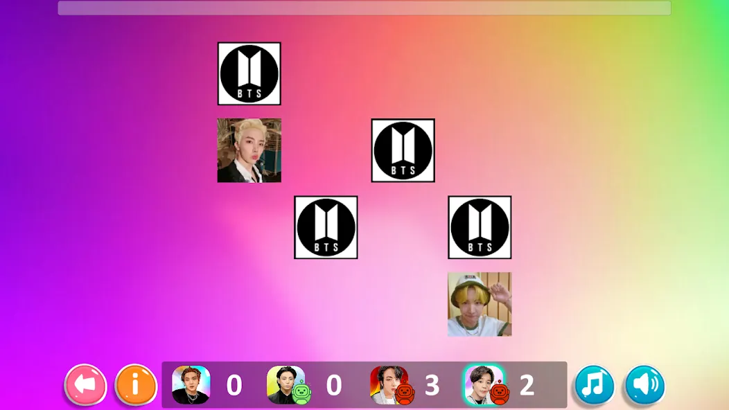 Мод Bangtan Memory — Безлимитные подсказки и жизни, скачать APK — скриншот 4