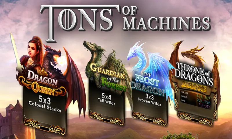 Мод Slots Dragon Machine — Безлимитные монеты и бесплатные вращения, скачать APK — скриншот 3 Мод Slots Dragon Machine — Безлимитные монеты и бесплатные вращения, скачать APK — скриншот 3