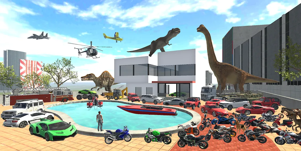 Indian Bikes Driving 3D MOD APK: Безлимитные деньги и все байки открыты — скриншот 1