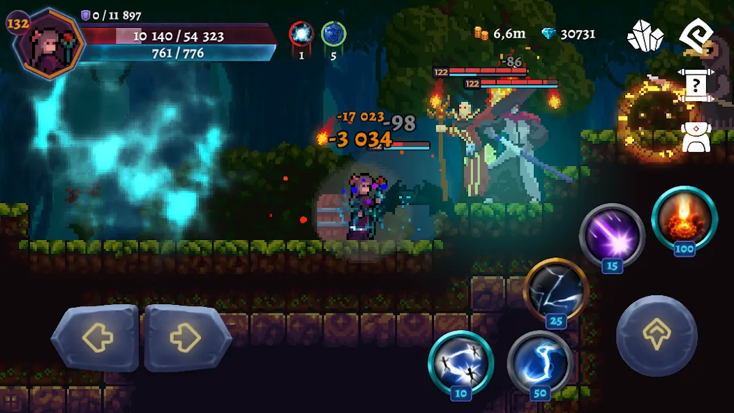 Darkrise - Pixel Action RPG — взломанная версия, Безлимитные ресурсы и усиленный герой — скриншот 1 Darkrise - Pixel Action RPG — взломанная версия, Безлимитные ресурсы и усиленный герой — скриншот 1