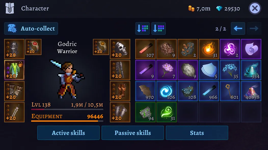 Darkrise - Pixel Action RPG — взломанная версия, Безлимитные ресурсы и усиленный герой — скриншот 5 Darkrise - Pixel Action RPG — взломанная версия, Безлимитные ресурсы и усиленный герой — скриншот 5