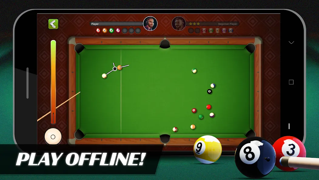 8 Ball Billiards Offline Pool взлом APK — Без рекламы и безлимитные монеты — скриншот 1