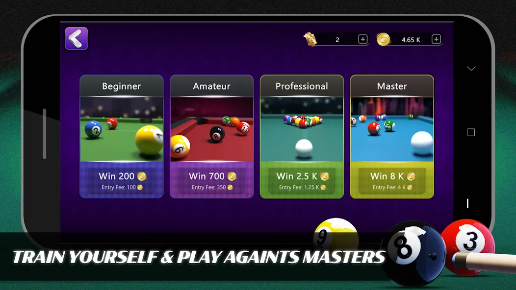 8 Ball Billiards Offline Pool взлом APK — Без рекламы и безлимитные монеты — скриншот 2