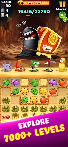 Best Fiends - Match 3 Puzzles мод на Андроид: Безлимитные ходы и подсказки — скриншот 4 Best Fiends - Match 3 Puzzles мод на Андроид: Безлимитные ходы и подсказки — скриншот 4