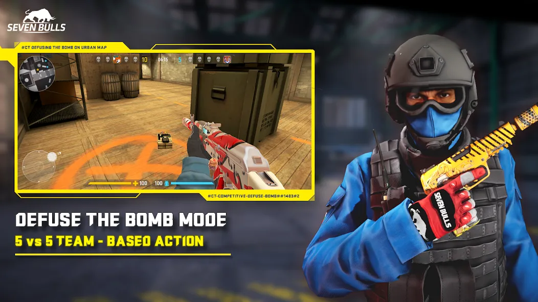 Counter Attack Multiplayer FPS на телефон — скачать мод: Много денег и всё открыто — скриншот 2 Counter Attack Multiplayer FPS на телефон — скачать мод: Много денег и всё открыто — скриншот 2