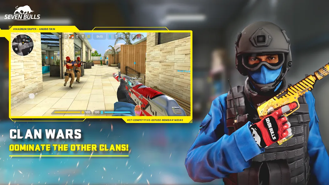 Counter Attack Multiplayer FPS на телефон — скачать мод: Много денег и всё открыто — скриншот 4 Counter Attack Multiplayer FPS на телефон — скачать мод: Много денег и всё открыто — скриншот 4