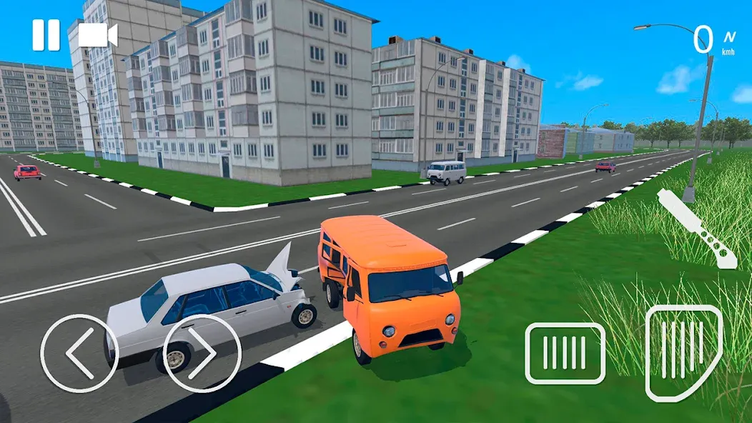 Скачать взлом Russian Car Crash Simulator — Безлимитные деньги и все машины — скриншот 4