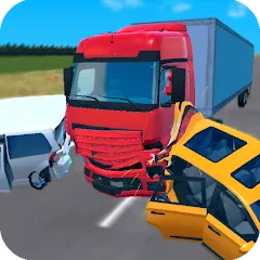 Скачать Truck Crash Simulator Accident последней версии — Безлимитные деньги и всё разблокировано