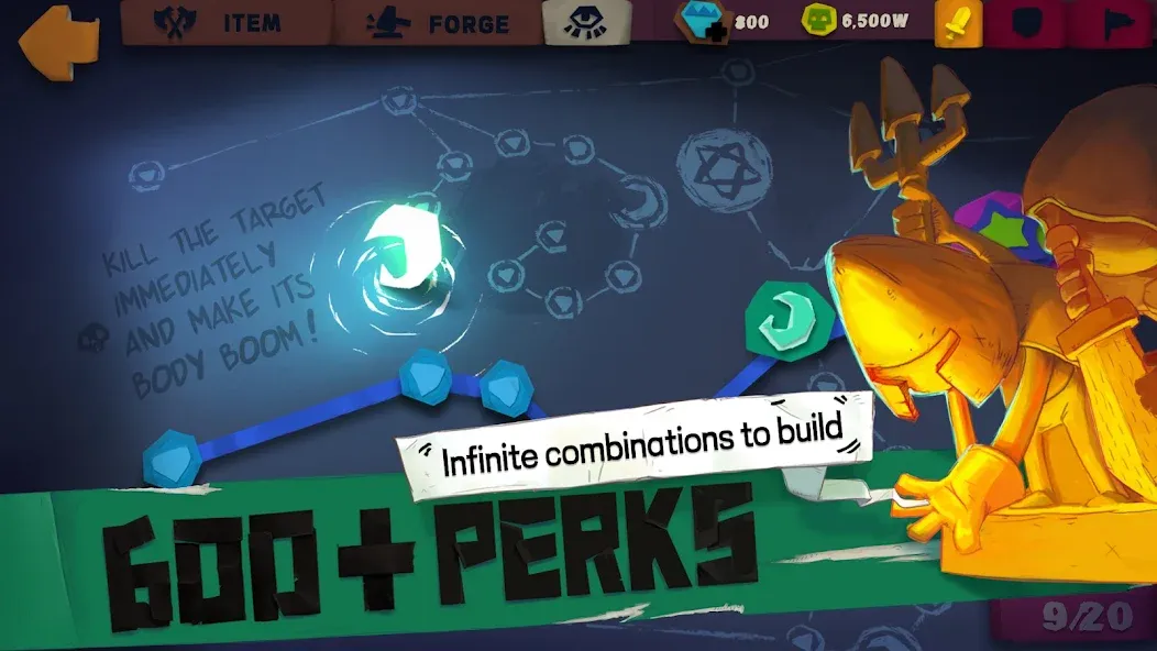 Solo Knight взлом APK — Много золота и алмазов — скриншот 4