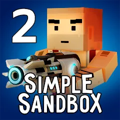 Скачать Simple Sandbox 2 Mod APK — Много оружия и неограниченные ресурсы