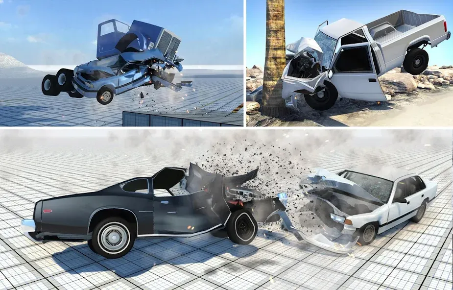 Car Crash Damage Engine Wreck взломанный APK — Реалистичные аварии и разрушения — скриншот 3 Car Crash Damage Engine Wreck взломанный APK — Реалистичные аварии и разрушения — скриншот 3
