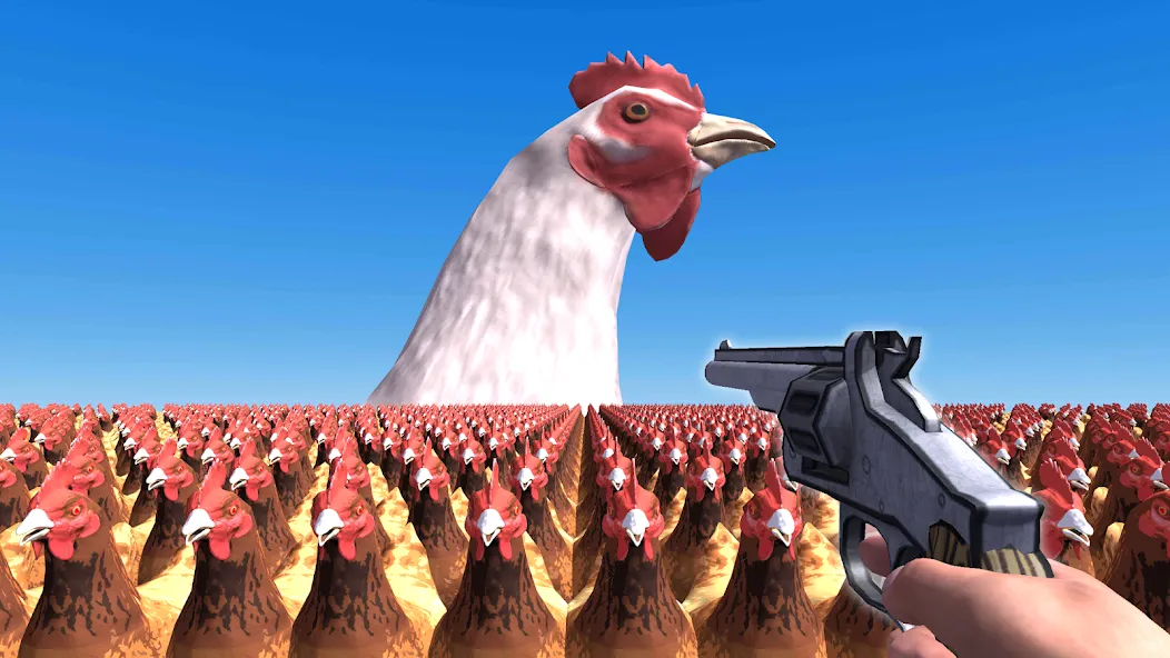 Скачать взлом Cluck Shot: Chicken War FPS — Безлимитные патроны и усиленный урон — скриншот 1 Скачать взлом Cluck Shot: Chicken War FPS — Безлимитные патроны и усиленный урон — скриншот 1