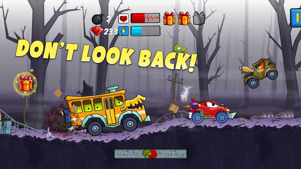 Скачать Car Eats Car - Apocalypse Race — Безлимитные деньги и топливо — скриншот 2