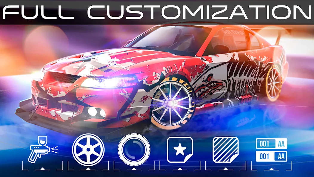 Hard Racing - Real Drag Racing на телефон — скачать мод: Безлимитные деньги и топливо — скриншот 4 Hard Racing - Real Drag Racing на телефон — скачать мод: Безлимитные деньги и топливо — скриншот 4