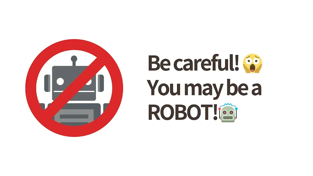No Robots Allowed - Crazy Quiz MOD APK: Без рекламы и все уровни открыты — скриншот 1